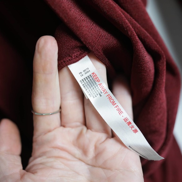 Intimately Free People Dark Red Long Sleeve Wrap Front Bodysuit - Picture 4 of 6